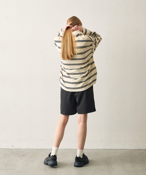 uchi.（ウチ）の「編み込み細ベルト付きキュロットパンツ（その他パンツ・レディース・ライトグレー/ブラック・FREE）」の9枚目の写真