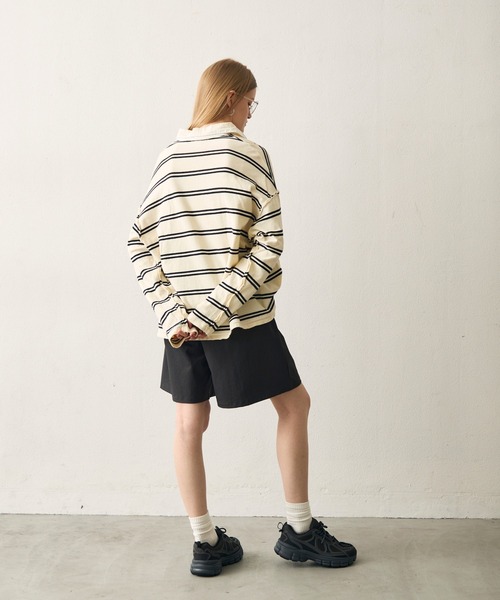 uchi.（ウチ）の「編み込み細ベルト付きキュロットパンツ（その他パンツ・レディース・ライトグレー/ブラック・FREE）」の10枚目の写真