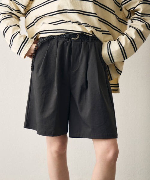 uchi.（ウチ）の「編み込み細ベルト付きキュロットパンツ（その他パンツ・レディース・ライトグレー/ブラック・FREE）」の14枚目の写真