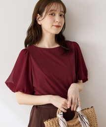 【ハニさら・接触冷感・吸水速乾・UVカット・遮熱】ボリューム袖Tシャツ