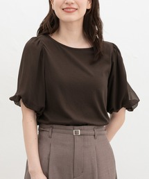 【ハニさら・接触冷感・吸水速乾・ＵＶカット・遮熱】ボリューム袖Ｔシャツ