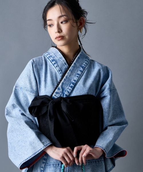 GEVS.（ジェイヴィス）の「レースつくり帯＜大きいサイズ有＞GEVS.（浴衣・レディース・ブラック・1/2）」の4枚目の写真
