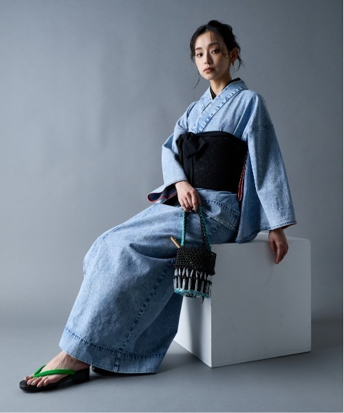 GEVS.（ジェイヴィス）の「レースつくり帯＜大きいサイズ有＞GEVS.（浴衣・レディース・ブラック・1/2）」の7枚目の写真