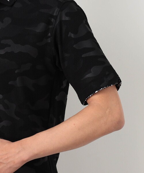 NICOLE CLUB FOR MEN(ニコルクラブフォーメン)の「【NICOLE SPORTS】エンボス柄スキッパーポロシャツ(ポロシャツ・メンズ・ブラック/ホワイト/その他2/その他3・L/M/XXL/XL)」の14枚目の写真