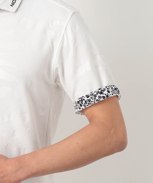 NICOLE CLUB FOR MEN(ニコルクラブフォーメン)の「【NICOLE SPORTS】エンボス柄スキッパーポロシャツ(ポロシャツ・メンズ・ブラック/ホワイト/その他2/その他3・L/M/XXL/XL)」の16枚目の写真