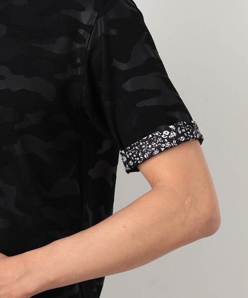 NICOLE CLUB FOR MEN(ニコルクラブフォーメン)の「【NICOLE SPORTS】エンボス柄スキッパーポロシャツ(ポロシャツ・メンズ・ブラック/ホワイト/その他2/その他3・L/M/XXL/XL)」の18枚目の写真