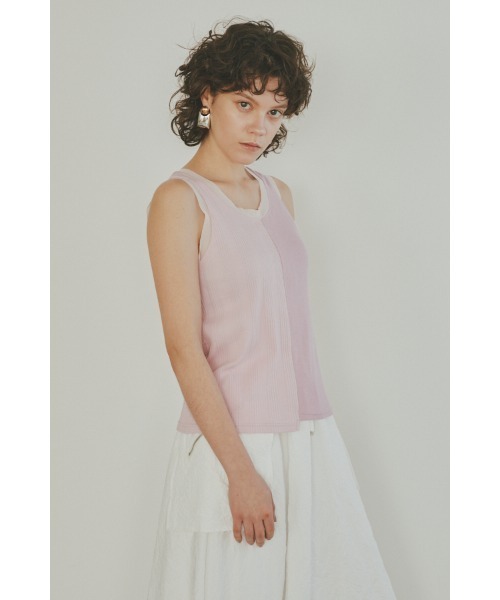 Muel Chic(ミュエルシック)の「Ease tank top イーズタンクトップ(タンクトップ・レディース・ブラック/スカイブルー/ピンク/ホワイト・FREE)」の17枚目の写真