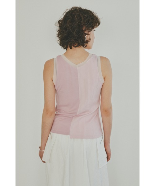 Muel Chic(ミュエルシック)の「Ease tank top イーズタンクトップ(タンクトップ・レディース・ブラック/スカイブルー/ピンク/ホワイト・FREE)」の18枚目の写真