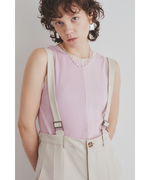Muel Chic(ミュエルシック)の「Ease tank top イーズタンクトップ(タンクトップ・レディース・ブラック/スカイブルー/ピンク/ホワイト・FREE)」の12枚目の写真