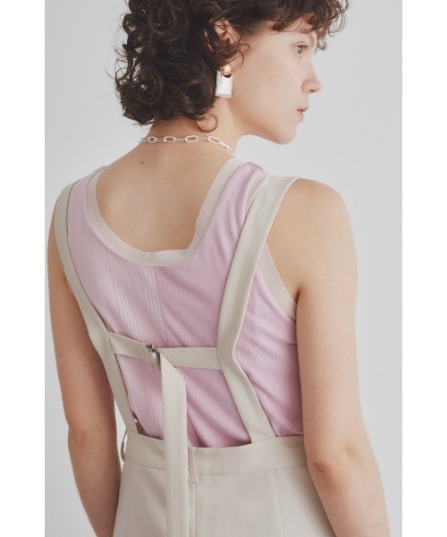 Muel Chic(ミュエルシック)の「Ease tank top イーズタンクトップ(タンクトップ・レディース・ブラック/スカイブルー/ピンク/ホワイト・FREE)」の11枚目の写真
