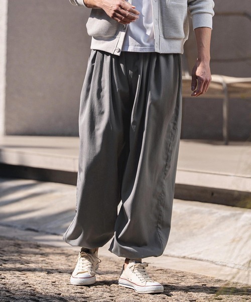 CAMBIO(カンビオ)の「mp14935- サルエルドレープイージーパンツ(HLCM0239)(その他パンツ・メンズ・チャコール/グリーン/グレー・S/M/L)」の18枚目の写真