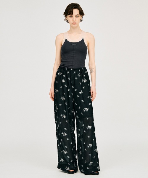 PRANK PROJECT(プランクプロジェクト)の「【Pre-Order】フラワージャガードラウンジパンツ / Flower Jacquard Lounge Pants(その他パンツ・レディース・ピンク/チャコールグレー・36/38)」の21枚目の写真