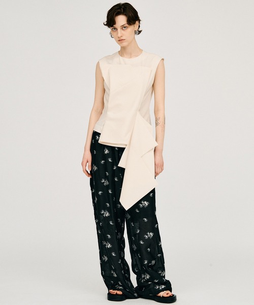 PRANK PROJECT(プランクプロジェクト)の「【Pre-Order】フラワージャガードラウンジパンツ / Flower Jacquard Lounge Pants(その他パンツ・レディース・ピンク/チャコールグレー・36/38)」の22枚目の写真