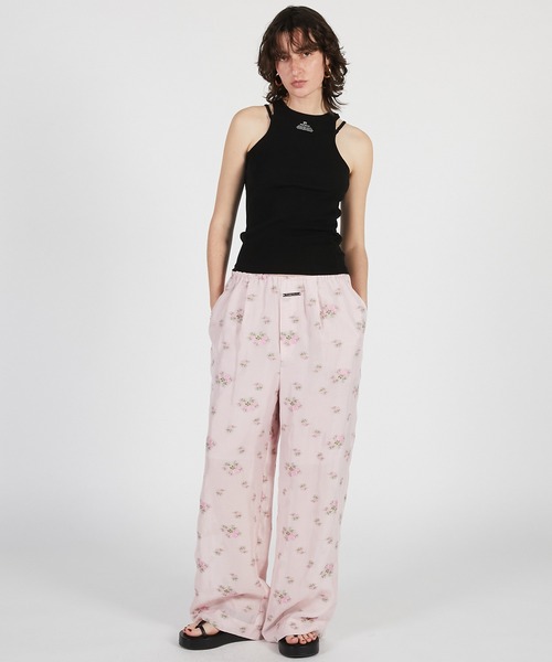 PRANK PROJECT(プランクプロジェクト)の「【Pre-Order】フラワージャガードラウンジパンツ / Flower Jacquard Lounge Pants(その他パンツ・レディース・ピンク/チャコールグレー・36/38)」の9枚目の写真