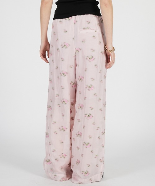 PRANK PROJECT(プランクプロジェクト)の「【Pre-Order】フラワージャガードラウンジパンツ / Flower Jacquard Lounge Pants(その他パンツ・レディース・ピンク/チャコールグレー・36/38)」の12枚目の写真