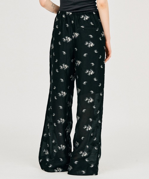 PRANK PROJECT(プランクプロジェクト)の「【Pre-Order】フラワージャガードラウンジパンツ / Flower Jacquard Lounge Pants(その他パンツ・レディース・ピンク/チャコールグレー・36/38)」の5枚目の写真