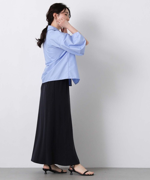 margaux（マルゴー）の「フリル襟バルーンスリーブブラウス（シャツ/ブラウス・レディース・オフホワイト/サックスブルー・FREE）」の13枚目の写真