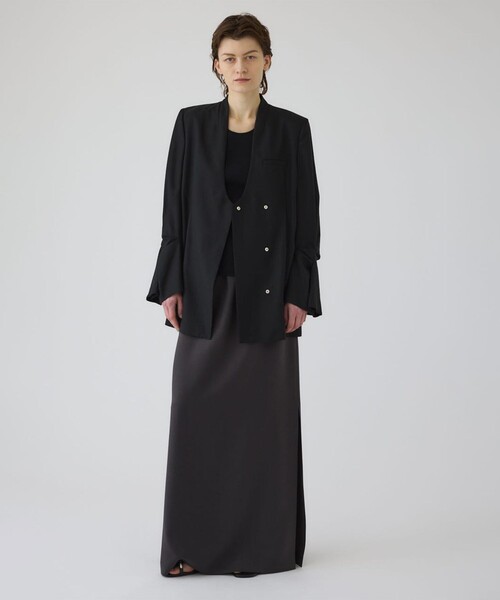 STUDIOUS(ステュディオス)の「【RIM.ARK/リムアーク】Twist sleeve light JK/ツイストスリーブライトジャケット(テーラードジャケット・レディース・ブラック/ベージュ・38/36)」の20枚目の写真