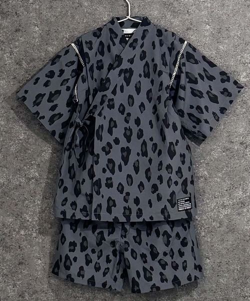SHISKY（シスキー）の「キッズ 甚平 ICEFABRIC 綿タッチ（935-00）（浴衣・キッズ・エメラルド/ブラック/チャコールグレー/グレー/ダークパープル/ダークネイビー/グレー系その他2/ブラック系その他/ベージュ系その他/ネイビー/ブラック系その他2/グレー系その他・120cm/110cm/160cm/150cm/140cm/130cm）」の6枚目の写真