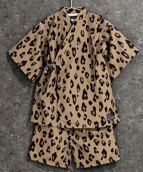 SHISKY（シスキー）の「キッズ 甚平 ICEFABRIC 綿タッチ（935-00）（浴衣・キッズ・エメラルド/ブラック/チャコールグレー/グレー/ダークパープル/ダークネイビー/グレー系その他2/ブラック系その他/ベージュ系その他/ネイビー/ブラック系その他2/グレー系その他・120cm/110cm/160cm/150cm/140cm/130cm）」の8枚目の写真