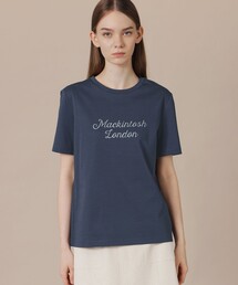 未使用品★正規品 マッキントッシュロンドン G5P06 2枚セット クルーネック 半袖 Tシャツ／トップス ネイビー／ブラック 38 日本製 タグ付　h12-st30331-05 MACKINTOSH LONDON｜マッキントッシュ ロンドンのTシャツ/カットソー