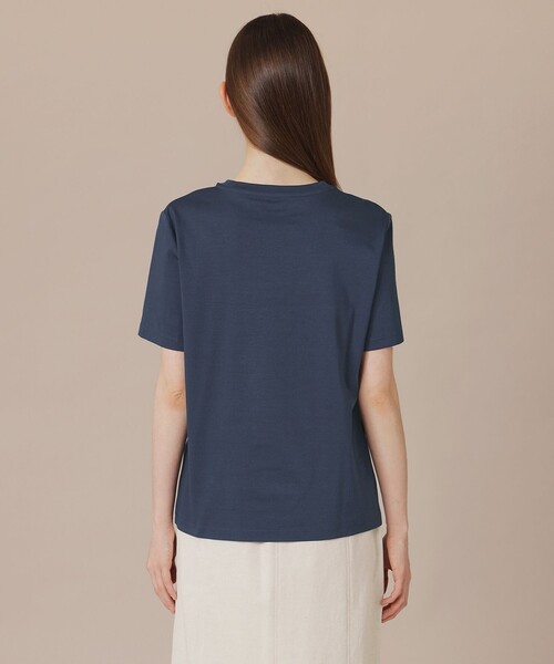 MACKINTOSH LONDON（マッキントッシュ ロンドン）の「【WEB・一部店舗限定】シグネチャーグリッターTシャツ（Tシャツ/カットソー・レディース・ネイビー/オフホワイト・40/38）」の7枚目の写真