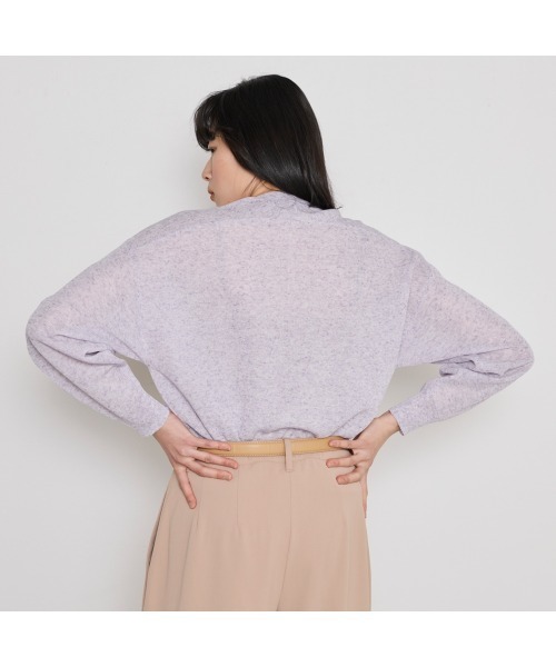 COMMON+HAUS(コモンハウス)の「麻混シアークルーネックニット(ニット/セーター・レディース・イエロー/ライラック/トップグレー・FREE)」の16枚目の写真