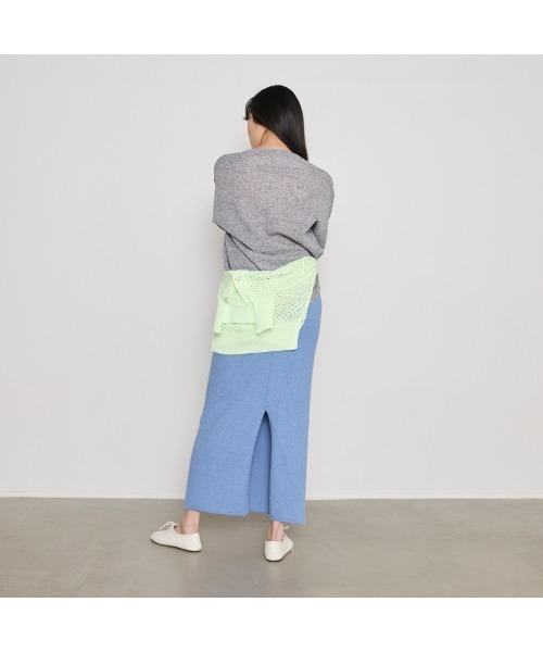 COMMON+HAUS(コモンハウス)の「麻混シアークルーネックニット(ニット/セーター・レディース・イエロー/ライラック/トップグレー・FREE)」の11枚目の写真