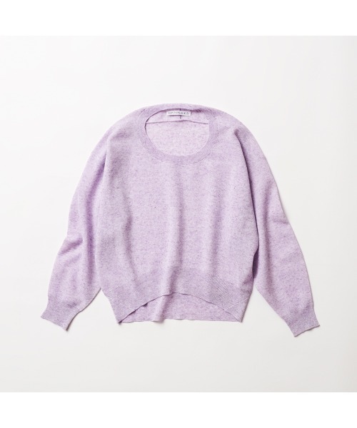 COMMON+HAUS(コモンハウス)の「麻混シアークルーネックニット(ニット/セーター・レディース・イエロー/ライラック/トップグレー・FREE)」の18枚目の写真
