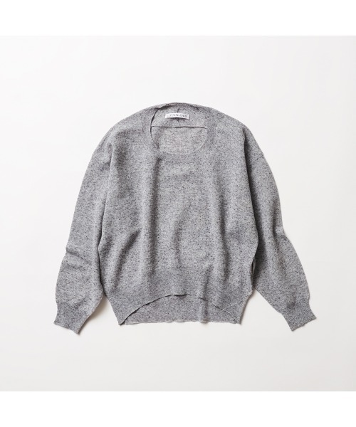 COMMON+HAUS(コモンハウス)の「麻混シアークルーネックニット(ニット/セーター・レディース・イエロー/ライラック/トップグレー・FREE)」の20枚目の写真