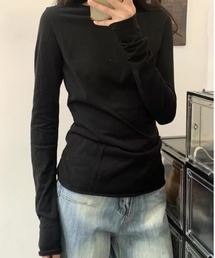 シアー フィット ロング スリーブ ロングTシャツ