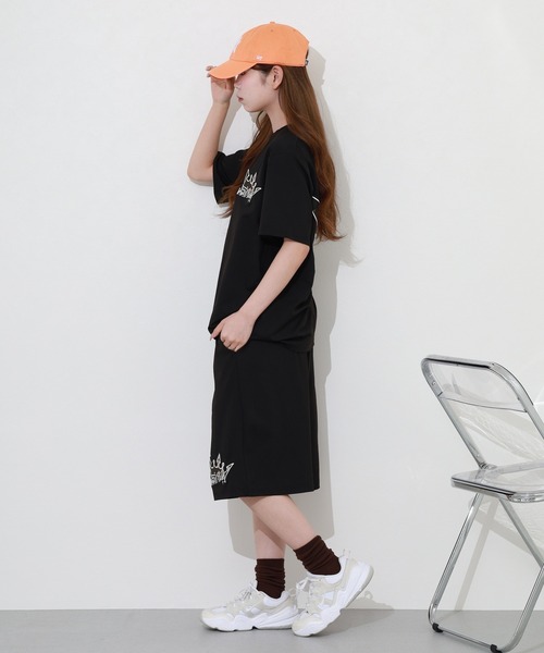 Jungle Storm(ジャングルストーム)の「JUNGLE STORM CROWNワッペン半袖Tシャツ/CROWNワッペンショーツ 2点セット セットアップ(Tシャツ/カットソー・メンズ・アイボリー/ブラック/ピンク・L/M)」の11枚目の写真