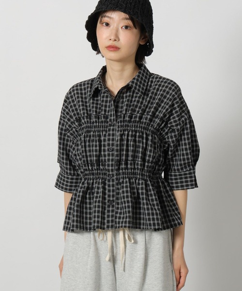 LAKOLE(ラコレ)の「チェックフリルシャツ半袖 / 689400(シャツ/ブラウス・レディース・ブルー/アイボリー/ブラック・FREE)」の21枚目の写真