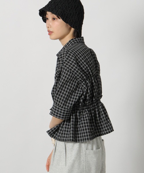 LAKOLE(ラコレ)の「チェックフリルシャツ半袖 / 689400(シャツ/ブラウス・レディース・ブルー/アイボリー/ブラック・FREE)」の20枚目の写真