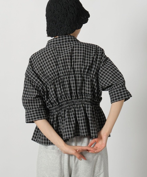 LAKOLE(ラコレ)の「チェックフリルシャツ半袖 / 689400(シャツ/ブラウス・レディース・ブルー/アイボリー/ブラック・FREE)」の19枚目の写真