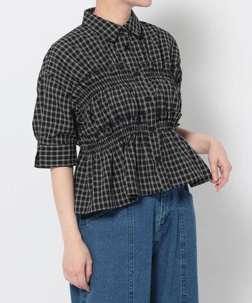 LAKOLE(ラコレ)の「チェックフリルシャツ半袖 / 689400(シャツ/ブラウス・レディース・ブルー/アイボリー/ブラック・FREE)」の18枚目の写真
