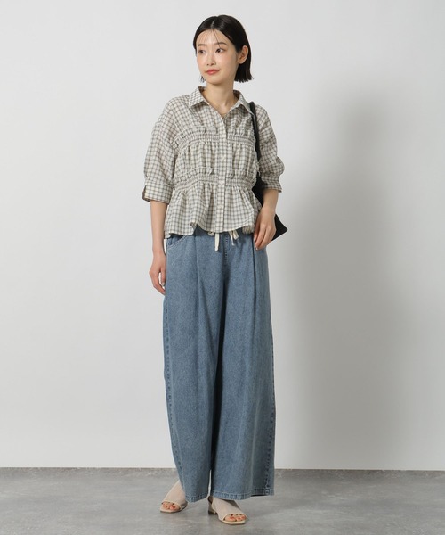 LAKOLE(ラコレ)の「チェックフリルシャツ半袖 / 689400(シャツ/ブラウス・レディース・ブルー/アイボリー/ブラック・FREE)」の17枚目の写真