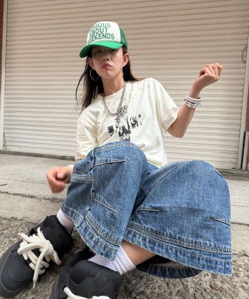 ROARINGRAD(ロアリングラド)の「クロスデミッジスラブTシャツブラック(Tシャツ/カットソー・レディース・その他・MEDIUM/LARGE)」の7枚目の写真