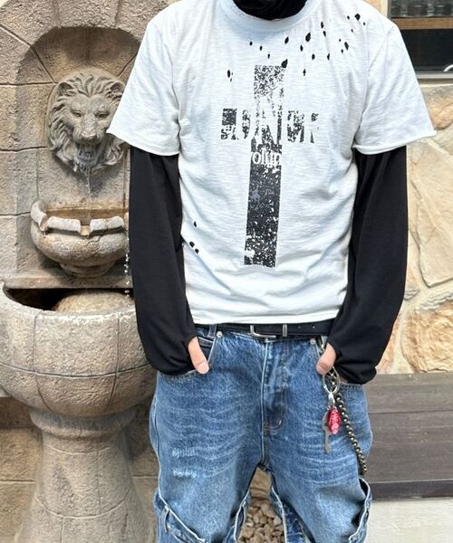 ROARINGRAD(ロアリングラド)の「クロスデミッジスラブTシャツブラック(Tシャツ/カットソー・レディース・その他・MEDIUM/LARGE)」の9枚目の写真