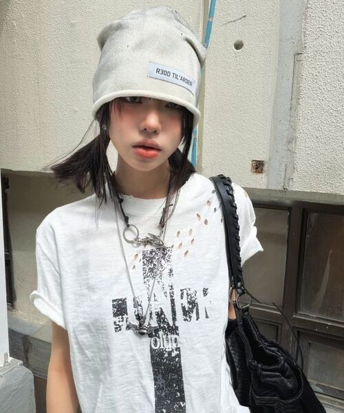 ROARINGRAD(ロアリングラド)の「クロスデミッジスラブTシャツブラック(Tシャツ/カットソー・レディース・その他・MEDIUM/LARGE)」の2枚目の写真