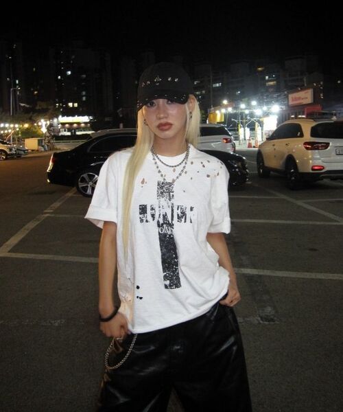 ROARINGRAD(ロアリングラド)の「クロスデミッジスラブTシャツブラック(Tシャツ/カットソー・レディース・その他・MEDIUM/LARGE)」の4枚目の写真