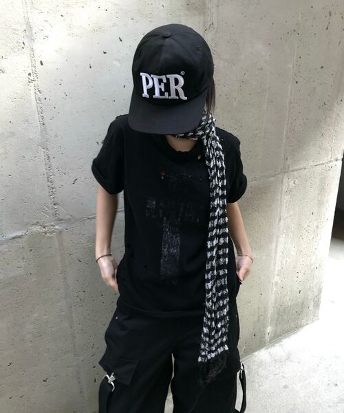 ROARINGRAD(ロアリングラド)の「クロスデミッジスラブTシャツブラック(Tシャツ/カットソー・レディース・その他・MEDIUM/LARGE)」の5枚目の写真