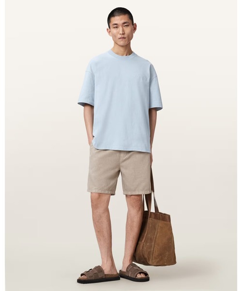 ALLSAINTS（オールセインツ）の「ODYSSEY OVERSIZED SHORT SLEEVE CREW T-SHIRT | ODYSSEY オーバーサイズ 半袖 クルー Tシャツ（Tシャツ/カットソー・メンズ・ブルー系その他・XS/S/M/L/XL）」の3枚目の写真