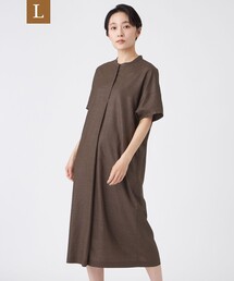 【L】【カタログ掲載】【接触冷感・マシンウォッシャブル】ファージュストレッチワンピース