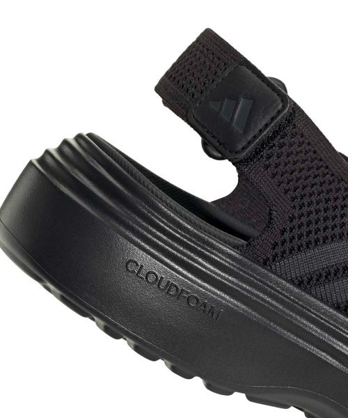 adidas(アディダス)の「アディダス adidas ライフスタイル サンダル(サンダル・レディース・ブラック×ブラック・23.5cm/24.5cm/25.5cm/26.5cm)」の8枚目の写真