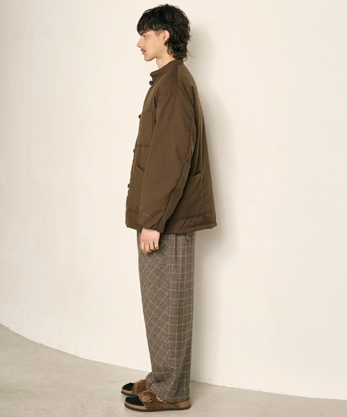 Kelen（ケレン）の「mj11590-RICHTER by NANGA(R) CHINA BUTTON DOWN JACKET チャイナダウンジャケット(KLM26FJK1115)（ダウンジャケット/コート・メンズ・ブラウン/ブラック・42/40/38）」の12枚目の写真