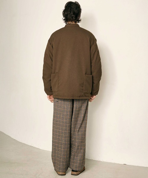 Kelen（ケレン）の「mj11590-RICHTER by NANGA(R) CHINA BUTTON DOWN JACKET チャイナダウンジャケット(KLM26FJK1115)（ダウンジャケット/コート・メンズ・ブラウン/ブラック・42/40/38）」の13枚目の写真
