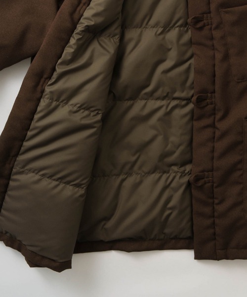 Kelen（ケレン）の「mj11590-RICHTER by NANGA(R) CHINA BUTTON DOWN JACKET チャイナダウンジャケット(KLM26FJK1115)（ダウンジャケット/コート・メンズ・ブラウン/ブラック・42/40/38）」の18枚目の写真