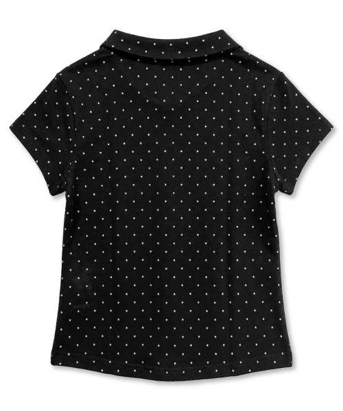 DAMISH(ダミシュ)の「スタードットアシンメトリーカラーTシャツ_ブラック(Tシャツ/カットソー・レディース・ブラック・OS)」の3枚目の写真