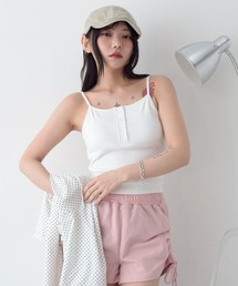 WEGO/【26年春夏新作】ヘンリーデザインカップインキャミ